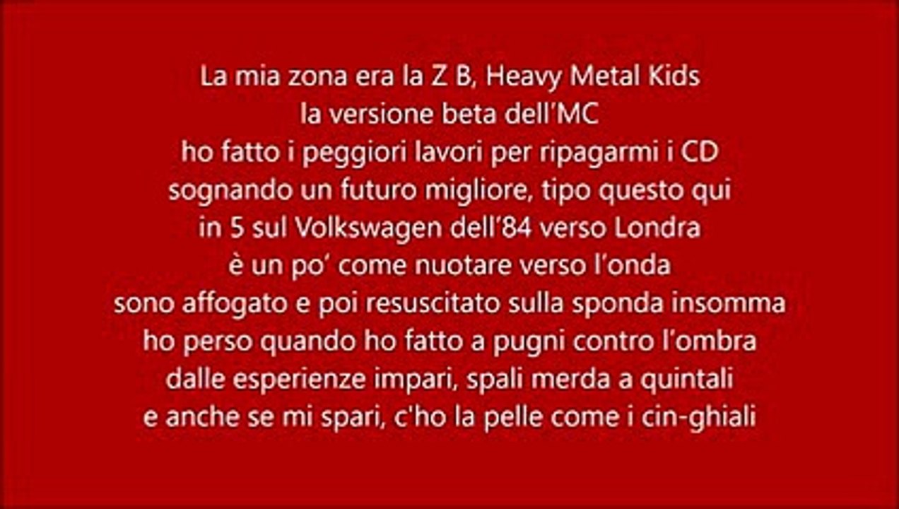 Salmo - 1984 - Testo