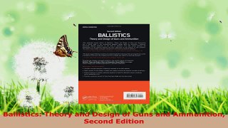 Read  Ballistics Theory and Design of Guns and Ammunition Second Edition EBooks Online
