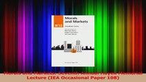 Morals and Markets Seventh Annual Hayek Memorial Lecture IEA Occasional Paper 108 PDF