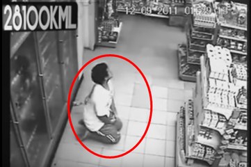 Man Possessed By Ghost - CCTV Video