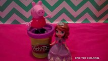 toy channel PLAY DOH SNOWMAN   PEPPA PIG [NICKELODEON] and SOFIA THE FIRST DISNEY JUNIOR