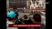 Conductor fue brutalmente agredido en medio de protesta en Valparaíso CHV Noticias