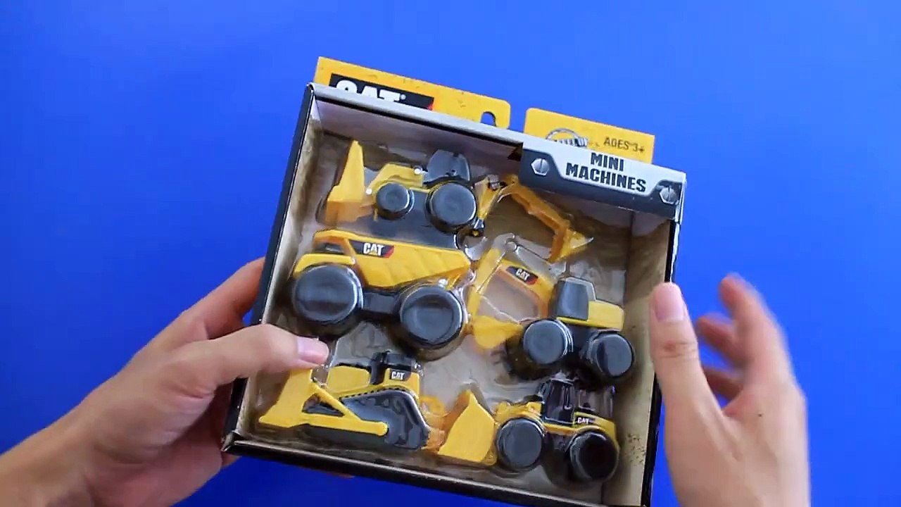 Learning Construction Machine Names and Sounds for kids with Toy State Caterpillar Construction Mini Machine
