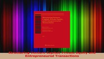 Structuring Venture Capital Private Equity and Entrepreneurial Transactions PDF