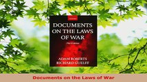 Read  Documents on the Laws of War EBooks Online