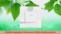Read  Middle Egyptian Grammar SSEA Publications PDF Free