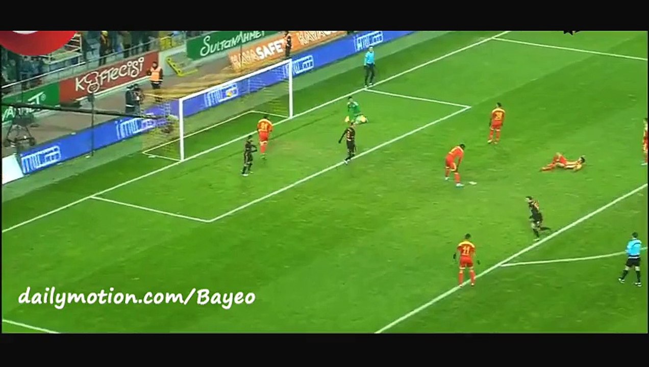 Sinan Gümüş Goal HD - Kayserispor 1-1 Galatasaray - 27-12-2015 Super Lig