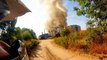 Ogromny pożar | Huge fire + Firefighters | Straż pożarna rusza do akcji | ATV Quad adventu