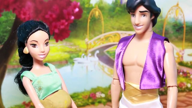 Princess Jasmine PREGNANT Barbie Parody Story Disney Frozen Elsa Friend Aladdin Pregnancy Story