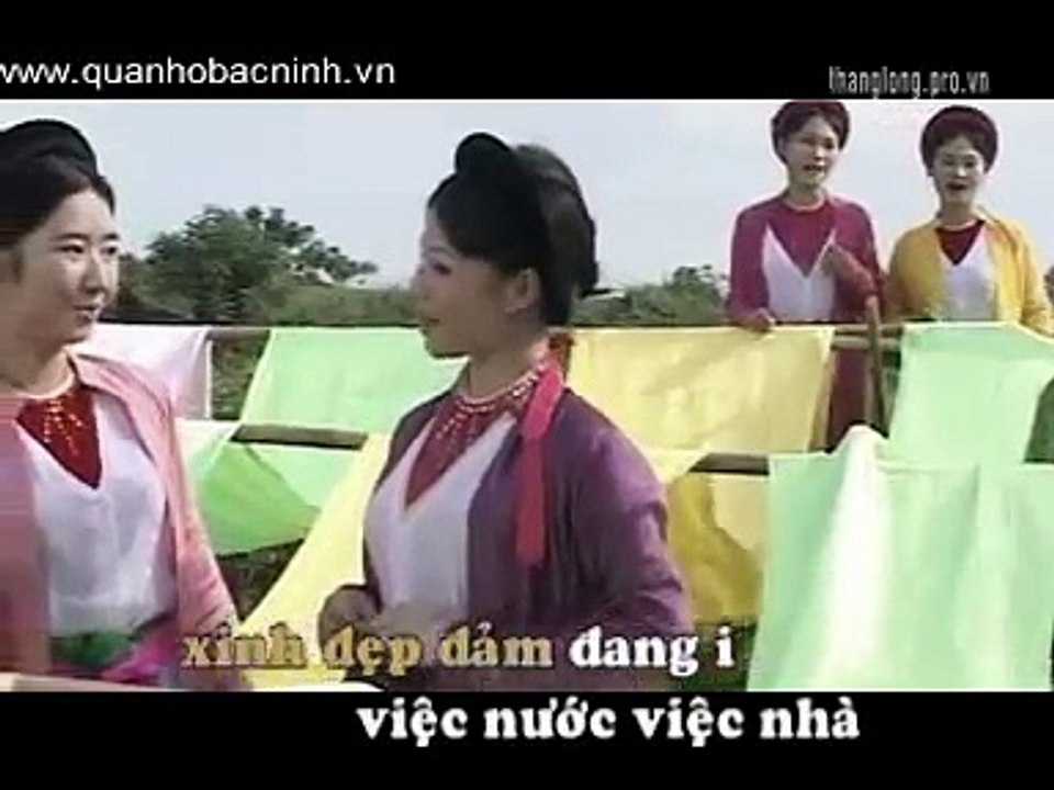Những cô gái quan họ - Karaoke - Minh Thành - Tốp nữ