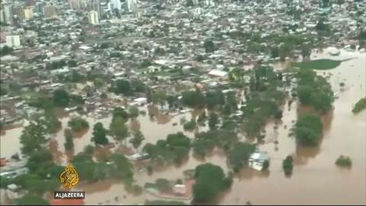 South American floods drive 150,000 from homes