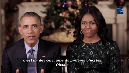 Les Obama, et leurs chiens, présentent des voeux de Noël très personnels