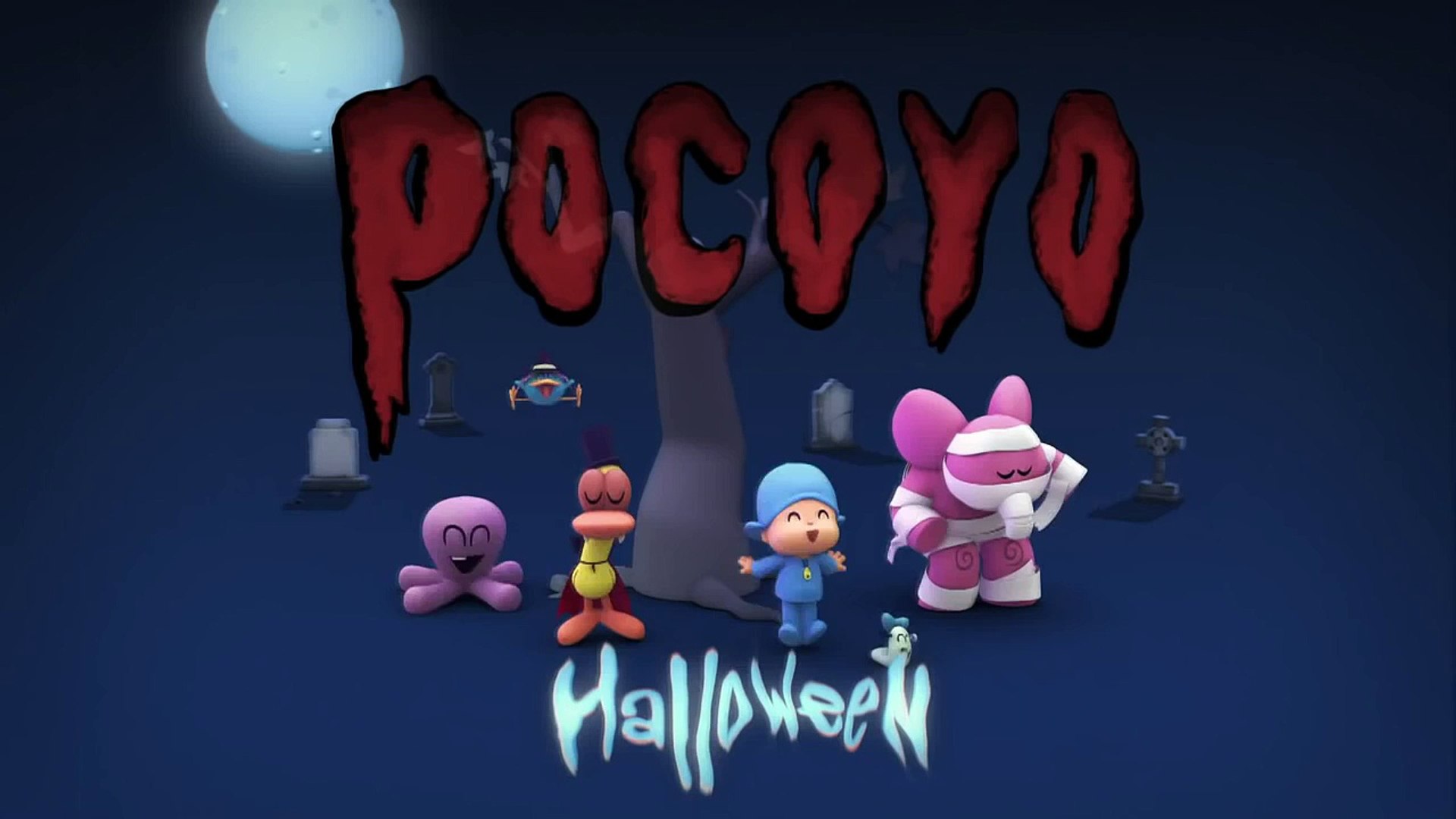 Gaviota viudo Eclipse solar Pocoyo Halloween: Pelis de terror para niños ¡25 minutos de diversión! -  Dailymotion Video