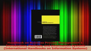 Read  Handbook on Business Process Management 1 Introduction Methods and Information Systems Ebook Free