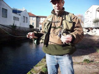 Photo 007 vidéo vichy le sichon 26 décembre 2015 pêche a la mouche  température de l'au 8/ degré