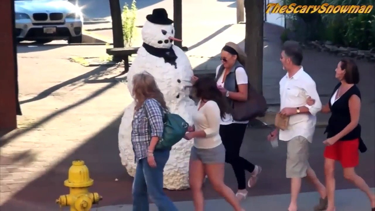 Scary Snowman Prank Compilation 2015