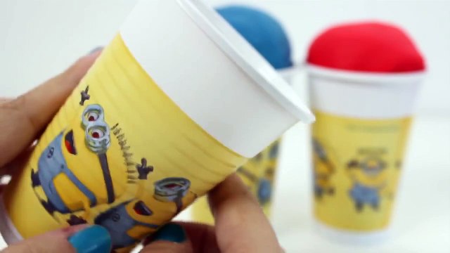 Play-Doh Ice Cream Minions Cups Surprise Eggs Tom & Jerry Peppa pig Minnie Mouse
