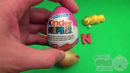 Kinder Surprise Egg Learn-A-Word! Spelling Vegetables! Lesson 10