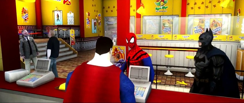 Spider-Man, Batman & Superman Epic Race Disney Cars Lightning McQueen [HD] , HD online free 2016