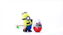 Minions Play doh STOP MOTION video Kinder Surprise egg Animation