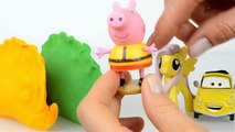 Peppa pig Play doh Kinder Surprise eggs My little pony Disney Princess Toys 2015 Spongebob