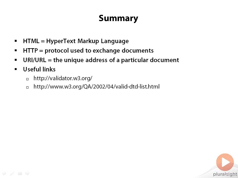 Html 5 Introduction Last Summary