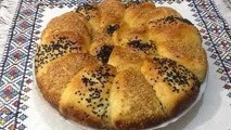 بريوش خلية النحل بالسمسم و الحبة السوداء الرائعة بطريقة سهلة Brioche nid dabeille