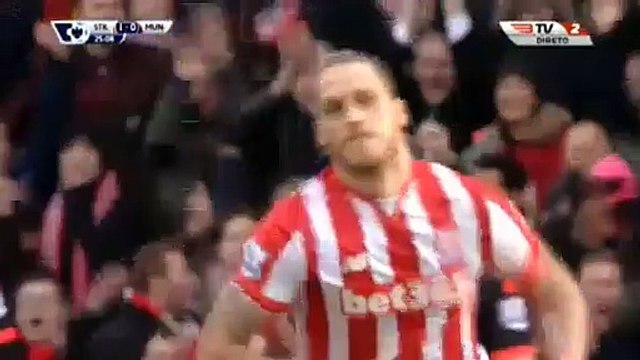 Marko Arnautovic Goal - Stoke City 2 - 0 Manchester United - 26/12/2015