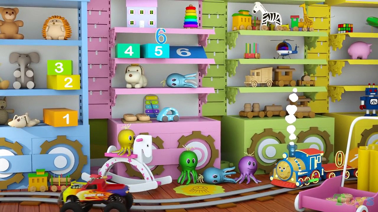 Learn Numbers (SPANISH) - Aprende los números con Max el tren y Bill el camión monstruo