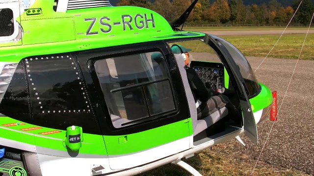 BELL 206 JETRANGER XXXL GIGANTIC RC SCALE TURBINE MODEL HELICOPTER / RC Airshow Hausen am