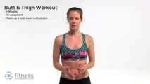 5 Minute Butt and Thigh Workout With No Equipment - Butt Lifting, Thigh Toning Workout