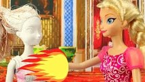 Annas Fire Powers Save Disney Princesses after Elsa gets Frozen Fever. DisneyToysFan