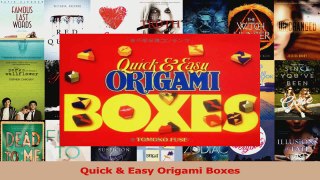 PDF Download  Quick  Easy Origami Boxes PDF Online