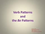 English Grammar Lecture 6: Verb Patterns and the 