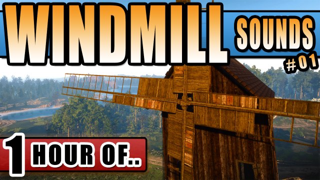 Windmill Sounds and relaxing Wind Sounds for Sleeping and relaxation. Sleep Sounds and White Noise for 1 hour