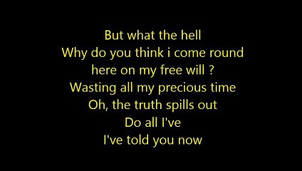 I've told you now - Sam Smith with second voice in lyrics