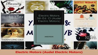 PDF Download  Electric Motors Audel Electric Motors PDF Full Ebook
