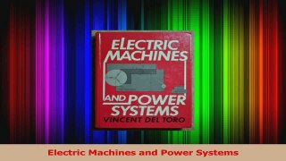PDF Download  Electric Machines and Power Systems Read Online