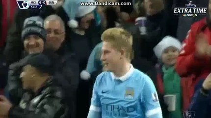 Kevin De Bryne Super Goal Manchester City 4-0 Sunderland 26-12-2015