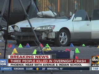 Three people killed in serious crash overnight