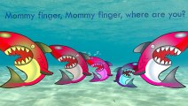 Shark Cartoons Johny Johny Yes Papa Rhymes | Fish Finger Family Nursery Rhymes for Childre