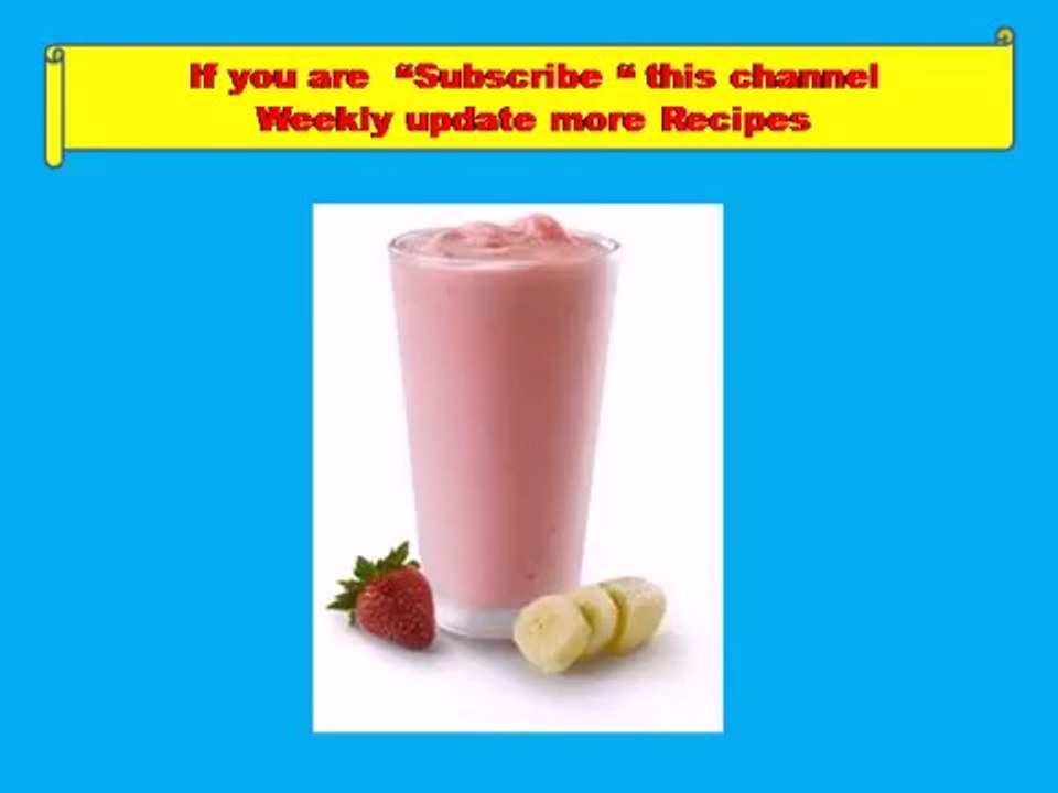 Strawberry Banana Smoothie- Healthy food_Kids recipes_funny hot recipes