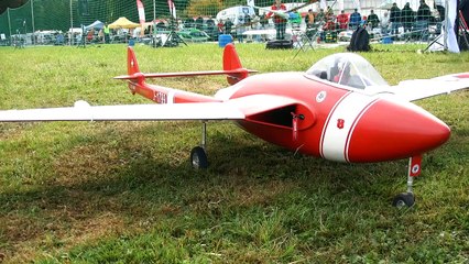 DH 112 VENOM GIANT RC ELECTRIC SCALE MODEL AIRCRAFT DEMO FLIGHT / RC Airshow Hausen am Alb