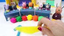 Peppa Pig Classroom Playset Bandai Juguetes de Peppa Pig School Learn Numbers 1 to 10 Playdough