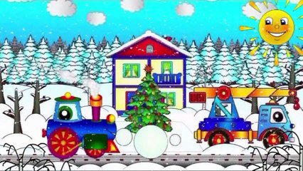 Weihnachts Spass im Schnee mit Bagger und Co. - Christmas cartoon