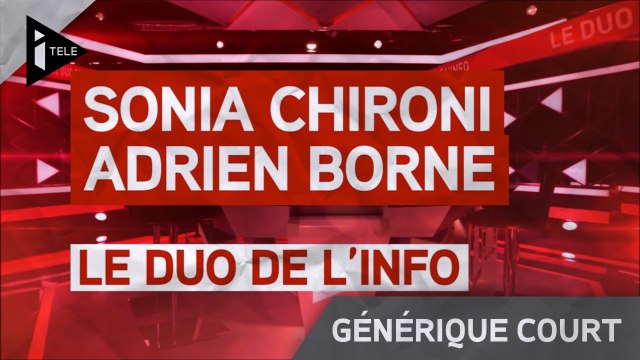 iTELE HD - Générique court Le duo de l'info - Sonia Chironi & Adrien Borne (2015)
