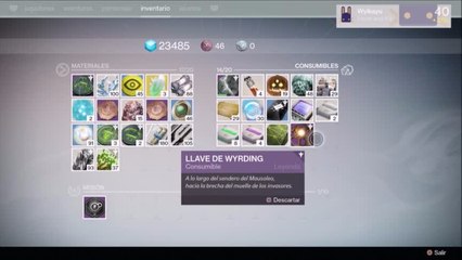 Destiny - llave wyrding localización