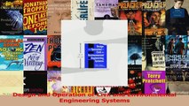 PDF Download  Design and Operation of Civil and Environmental Engineering Systems PDF Full Ebook