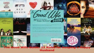 PDF Download  The Good Wife Guide 19 Rules for Keeping a Happy Husband PDF Full Ebook