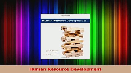 PDF Download  Human Resource Development PDF Online